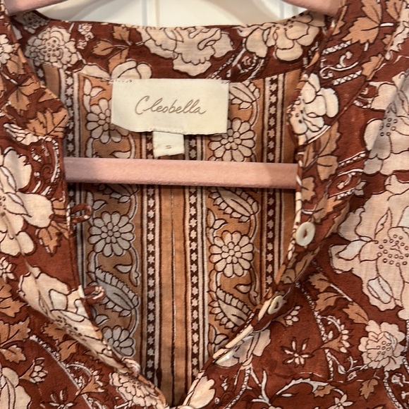 Cleobella Lennox Mini Dress Rhada Block Print Size Small - Picture 4 of 8